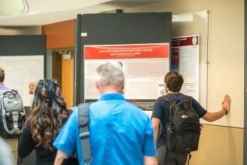 The Centre College community could browse posters featuring research by students during RICE 2023.